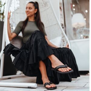 ✨Solei Sea GISEL - NOIR Black Sz 6 Sandals✨